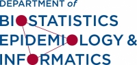 Department of Biostatistics Epidemiology and Informatics word mark